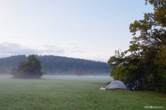 Bivouac dans la vallée de Planina