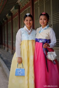 ... et tenues traditionnelles coréennes