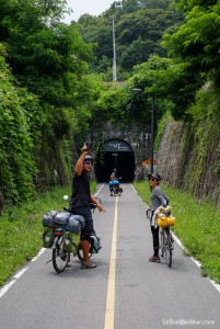 Entrée du tunnel vélo de Higok