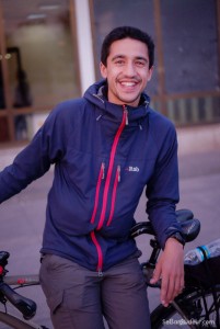 Yohann, autre cyclocampeur blogueur (http://www.lesrayonsduvoyage.fr/)