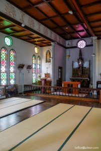 Eglise avec tatamis à Tsuwano
